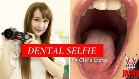 Tongue Fetish : Dental Selfie Delight with Clara Luroa