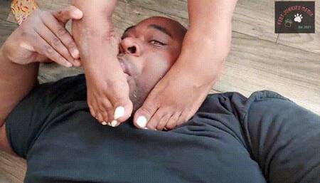 Goddess Bee Diva SOLES Domination N Liz's 1st Footjob