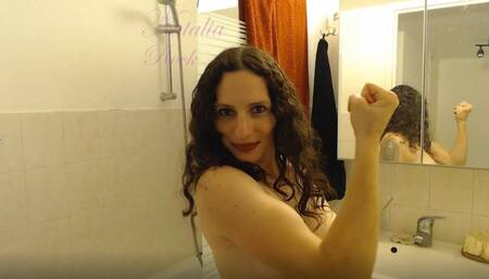 My Biceps Are Showing As I Fool Around WIth My Hair