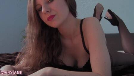 Deine Lady in Glanzstrumpfhosen