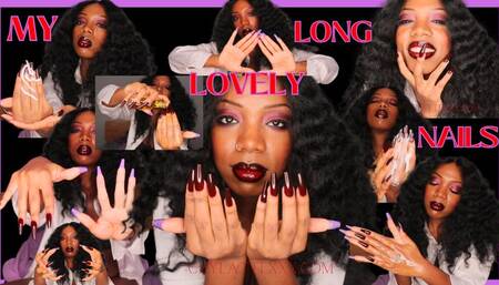 My Lovely Long Vampy Nails - Nail Fetish, Oil Fetish, Long Finger Nails, Hand Fetish, Lotion Fetish - 1080 MP4