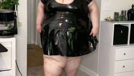 Super Size Black Vinyl Strip Tease