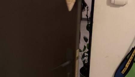 Angry power smoking multiples - coming home in office outfit and stripping down