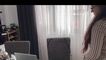 The secretary farts and burps a lot