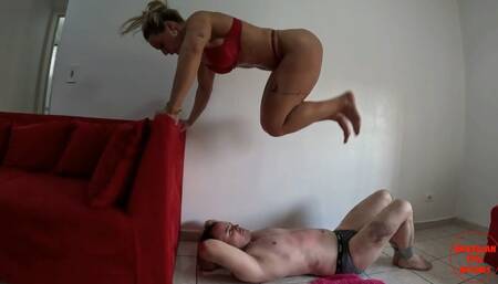 Dangerous mortal trampling by Lady Feet