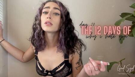 12 DAYS OF WHY I HATE YOU - DAY TEN