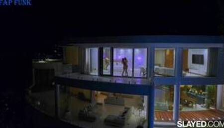 Merry Pie and Jia Lissa on a white bed lesbian, lesbian vibrator and lesbian dildo