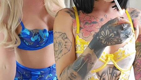 Smoking Tantric Tit Tease and Tonging ~ Miss Kiki and Kinkerbell