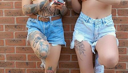 Hot Smoking Babes Crushing For You ~ Kiki and Kinkerbell