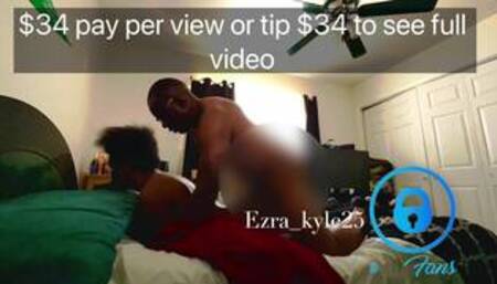 Black fem skinny twink takes black muscle daddy big cock