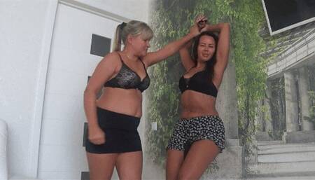 Deep pushing into a soft pulled in belly 5A d