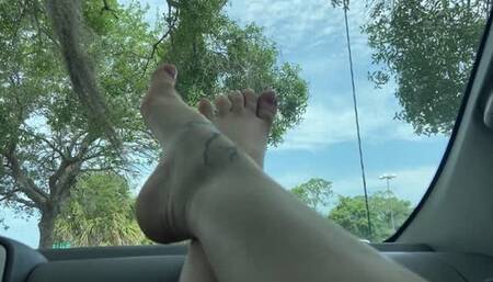Feet on Dash