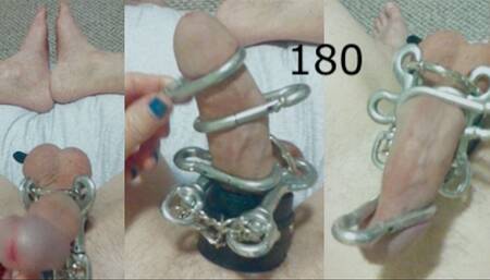 Heteroflexible K solo V180: thin slim fit muscular vascular hung older carabiner as cockrings