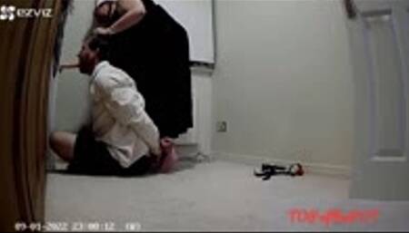Adult school uniform dildo sucking punishment