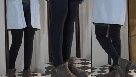 Tanja and her good old brown leather booties - Cam 1