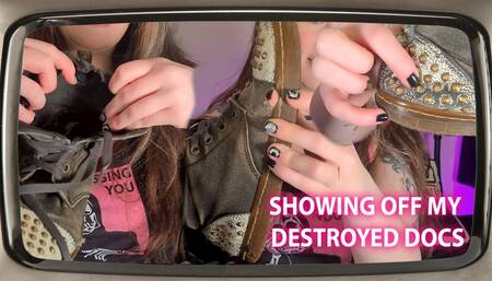 Showing Off My Destroyed Doc Martin Sneakers - 1080