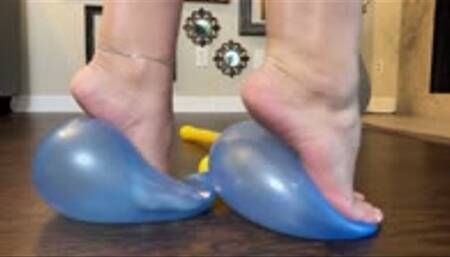 Balloon Dick and Balls Popping by Pretty Feet