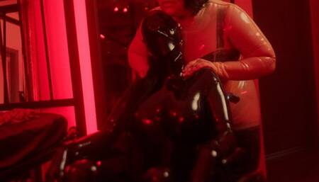 Rubber Doll Strap-On Shibari Suspension Fucking