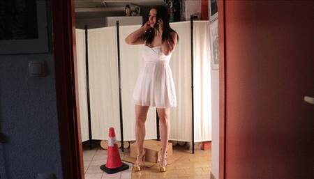 Traffic cone Flattened by an angry party girl