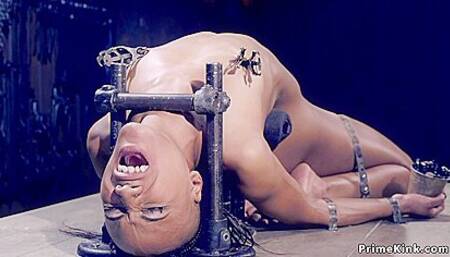 Ebony Slave Squirting On Own Face With Nikki Darling