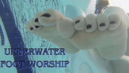 Goddess Lilith Topless Underwater POV Foot Worship