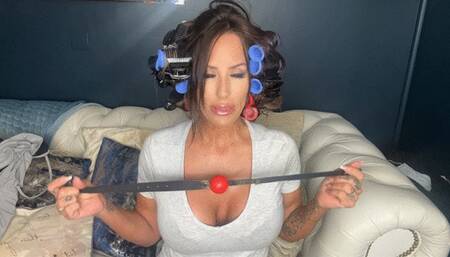 Multiple gags Oiled huge boobs and your cum all over my pantyhose gag