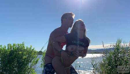 Sex by the River Las Vegas Wash Morning Sex Fucking and Sucking