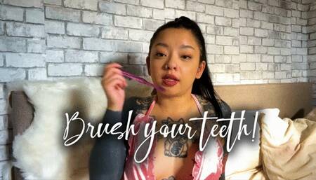 Toilet Slave Toothbrushing
