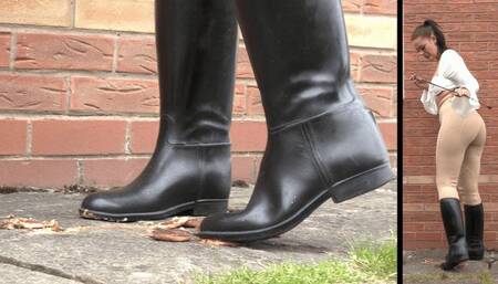 Goddess Lena - Food Crush And Licking Riding Boots POV