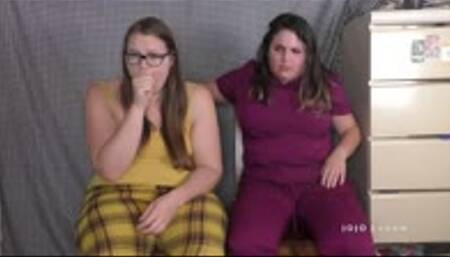 Nurse bring home the barking coughs and gives them to room mate Layla Moore - mp4