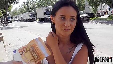 Ugly Bitch Mina Moreno Fucks For Cash P1