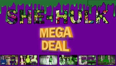 Buddahs Playground Presents: She Hulk Mega Deal -superheroine- cosplay- special effects- transformation- muscle growth-