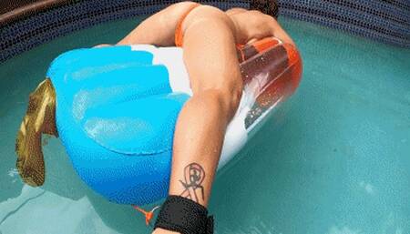 Oiled Ass up on Raft (Full Video)