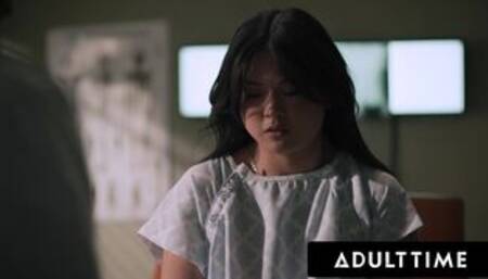 ADULT TIME - FEED ME Asian Teen Lulu Chu Satisfies Cum Cravings With Double Facial 3-Way - PART 2