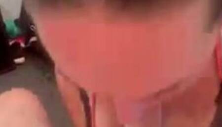 Dirty Talking Wife Gives Blowjob  Titfuck Wearing Hooters Sports Bra