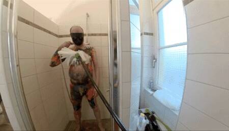 cleaning, spanking, kicking, rain boots - 1059 Nasty Nastya the art student episode 3 after the play