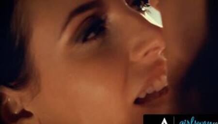 GIRLSWAY - Lonely Woman Cheats On Her Husband With His Boss' Wife Angela White During Couple Dinner