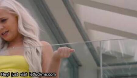 cumshot petite blonde needs her ass eaten now