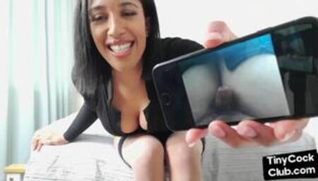 Sexy secretary bigtitted MILF talks about small dicks