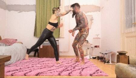 THE REAL BLACK MAMBA:I DESTROY MY SLAVE'S FACE AND BODY IN A BARE KNUCKLE FIGHT! (PURE BRUTALITY) 1080p HQ