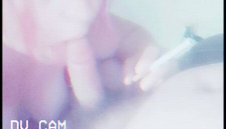 Smoking cock after a beach visit