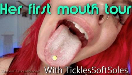 Her first mouth tour - Tickles SoftSoles - HD 720 MP4