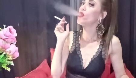Smoking Teacher Gives The First Lesson