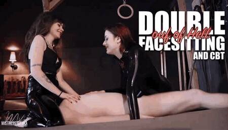 Facesitting breathplay with Lady Perse and our slave - [720p]