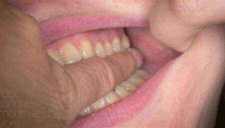 Schoolgirl Sinks Her Teeth In