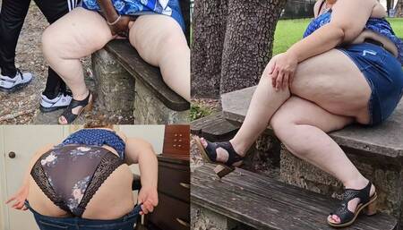Jamdown26 - Stranger at the park asked me to play with my pussy, then he fingered and fucked me doggystyle - BBW SSBBW