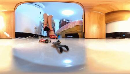 MINGYU office desk trampling 3 slaves 360VR wmv