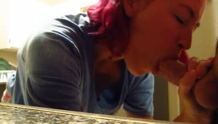 Making Morning Tea Blowjob