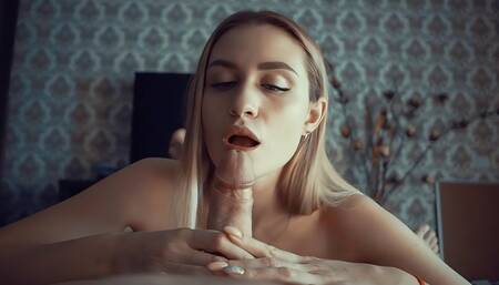 Blonde wants to taste the fresh white juice of the night