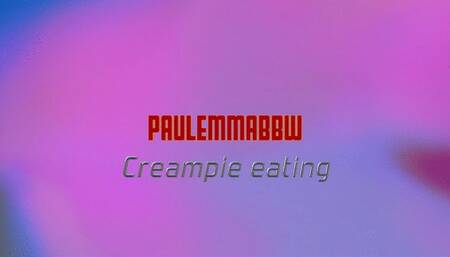 creampie eating